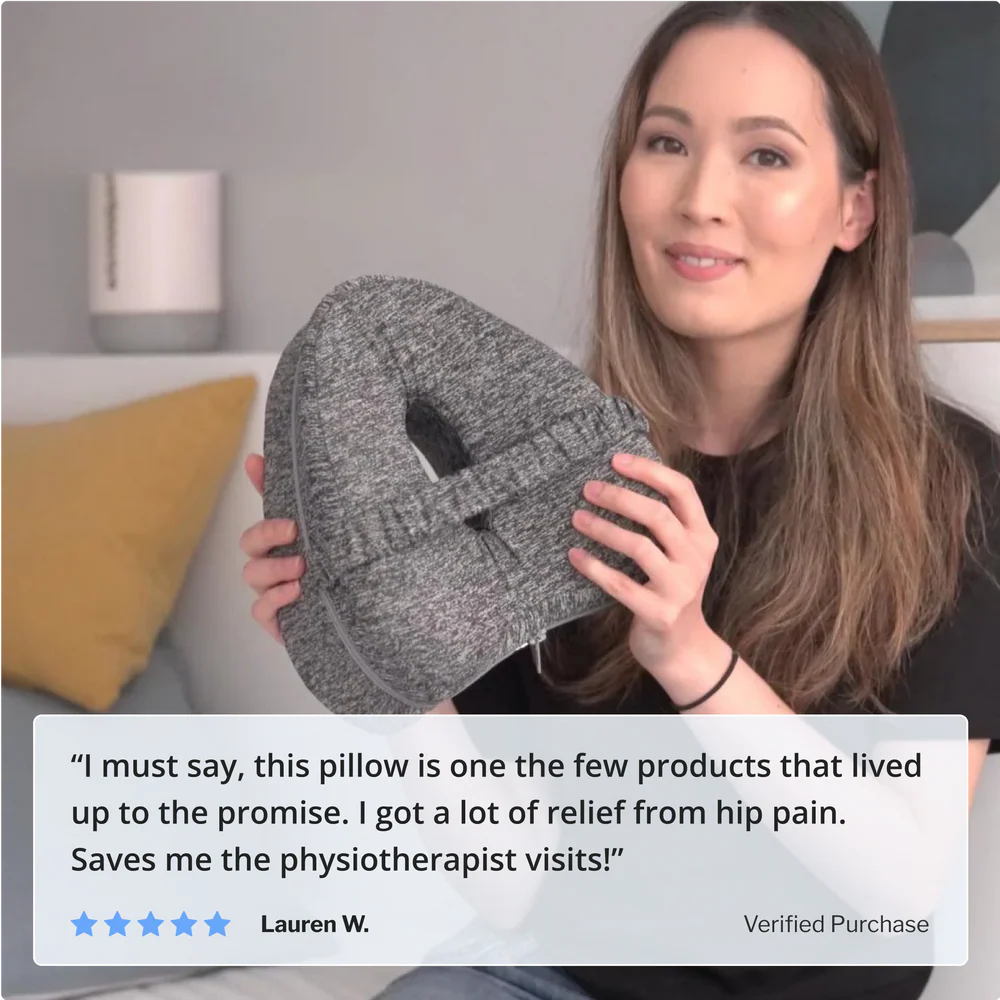 Memory Cotton Leg Pillow Hollow Heart Pregnancy Side Sleeper Sciatica Orthopedic Sciatica Back Hip Relief Pillow For Bed, Sofa jWake