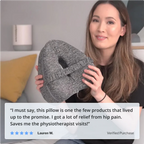 Memory Cotton Leg Pillow Hollow Heart Pregnancy Side Sleeper Sciatica Orthopedic Sciatica Back Hip Relief Pillow For Bed, Sofa jWake