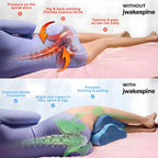 Memory Cotton Leg Pillow Hollow Heart Pregnancy Side Sleeper Sciatica Orthopedic Sciatica Back Hip Relief Pillow For Bed, Sofa jWake