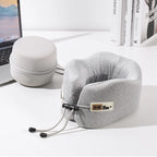 Jwake Spine Memory Foam Neck Pillow - Silk Feeling Ergonomic Cushion for Cervical Support jWake