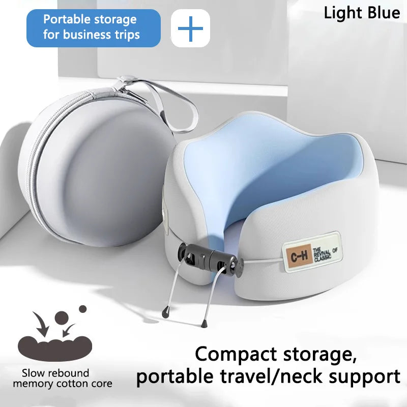 Jwake Spine Memory Foam Neck Pillow - Silk Feeling Ergonomic Cushion for Cervical Support jWake