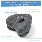 Memory Cotton Leg Pillow Hollow Heart Pregnancy Side Sleeper Sciatica Orthopedic Sciatica Back Hip Relief Pillow For Bed, Sofa jWake