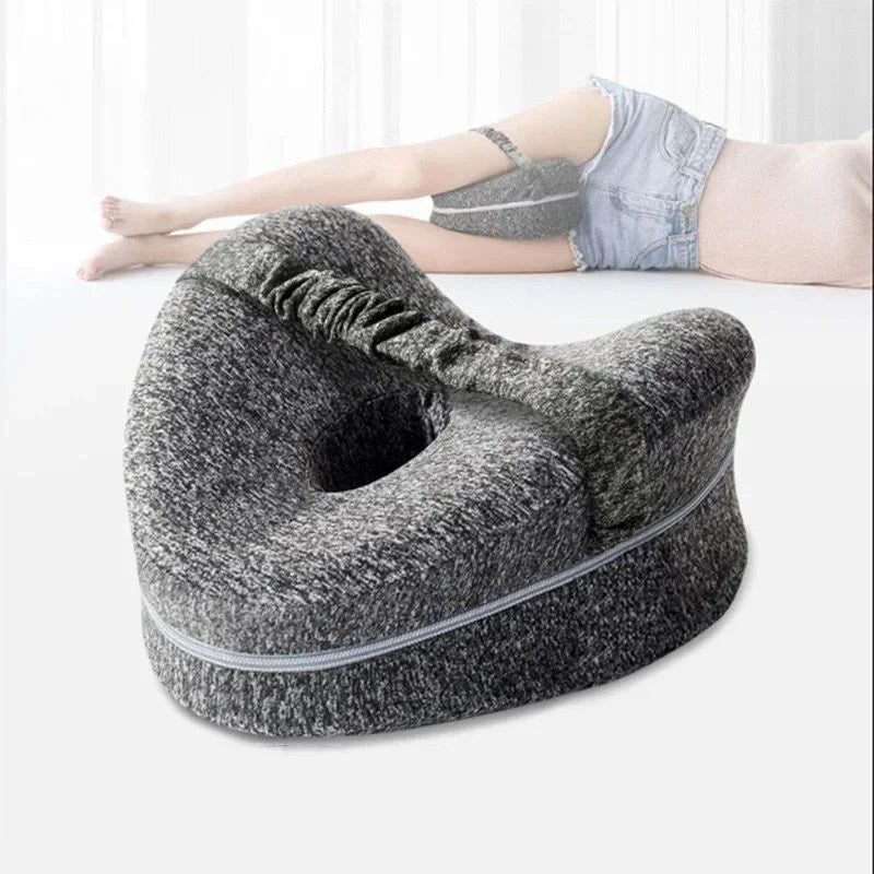 Memory Cotton Leg Pillow Hollow Heart Pregnancy Side Sleeper Sciatica Orthopedic Sciatica Back Hip Relief Pillow For Bed, Sofa jWake